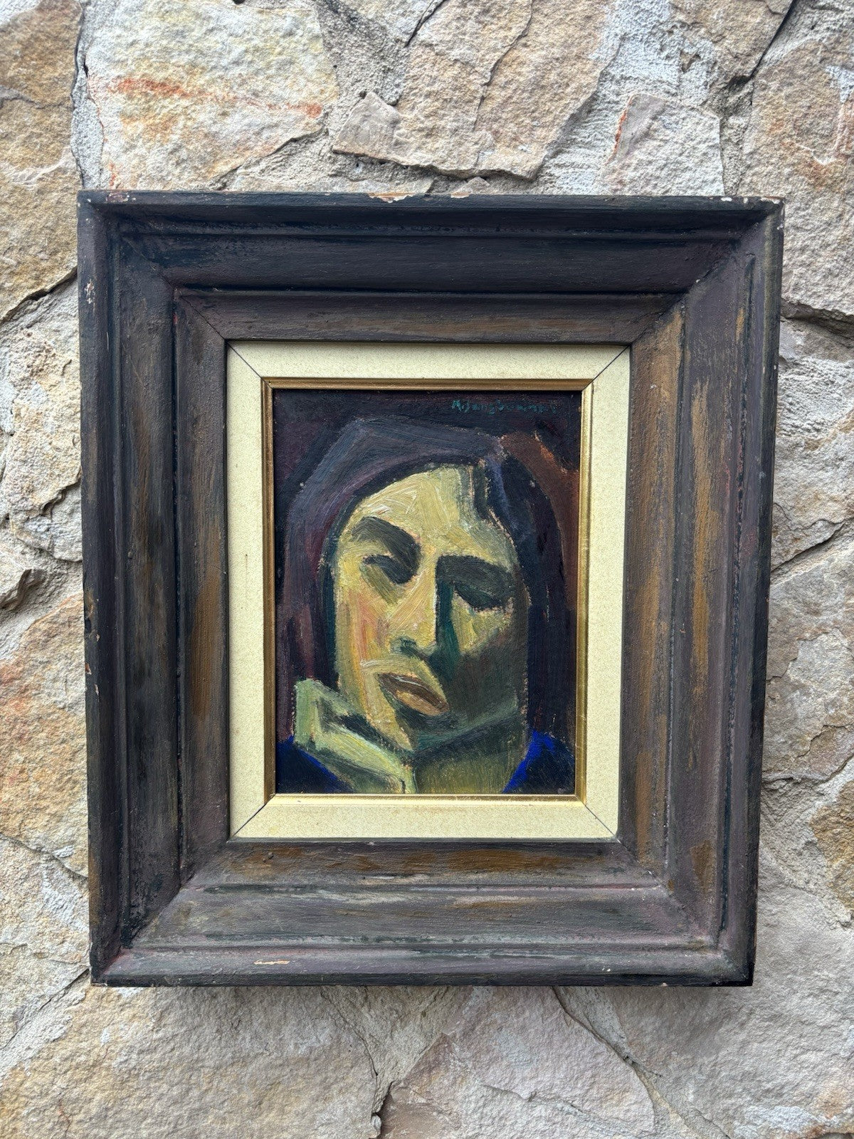 Quadro -Figura- Mario Sangiovanni dipinto a olio