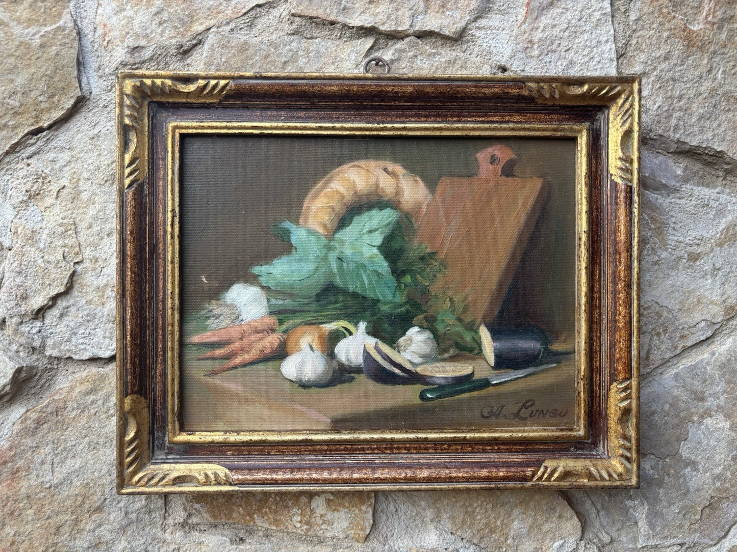 Quadro vintage -Natura Morta- dipinto a olio