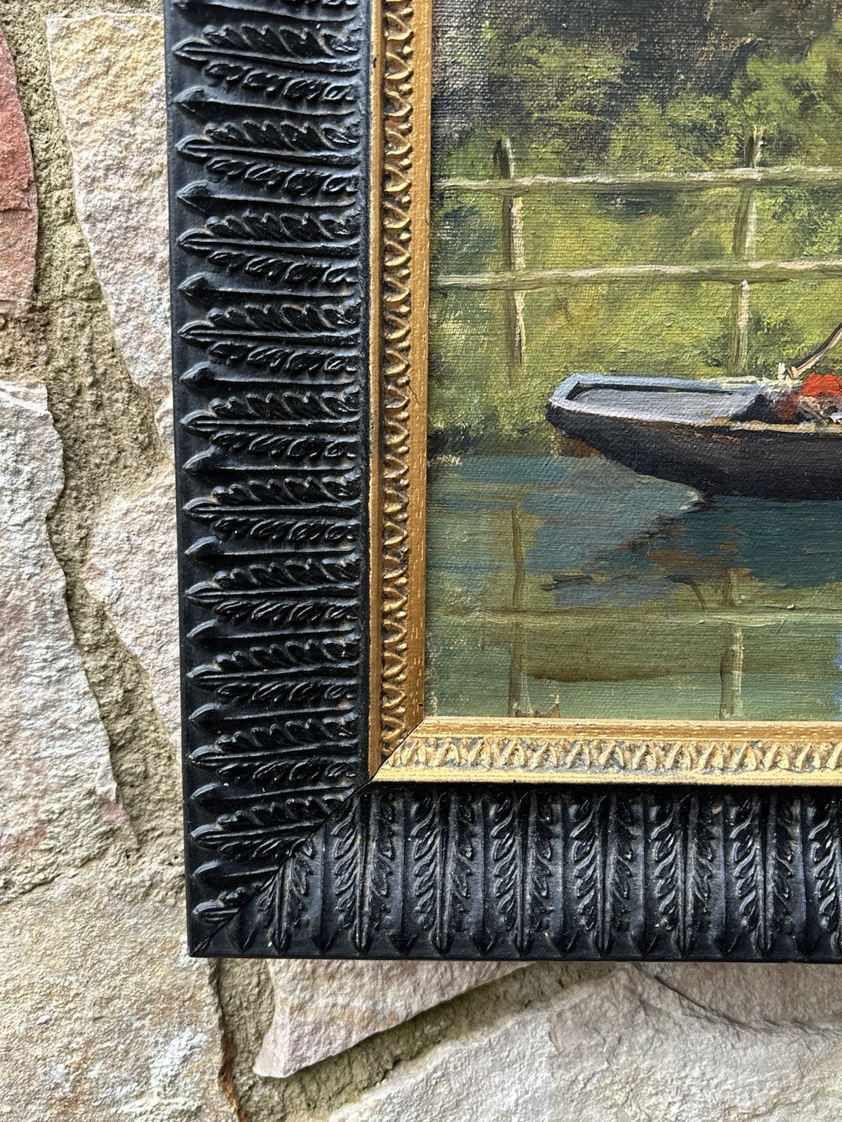 Quadro -Mattino Sul Lago- Arturo Bacio Terracina dipinto a olio