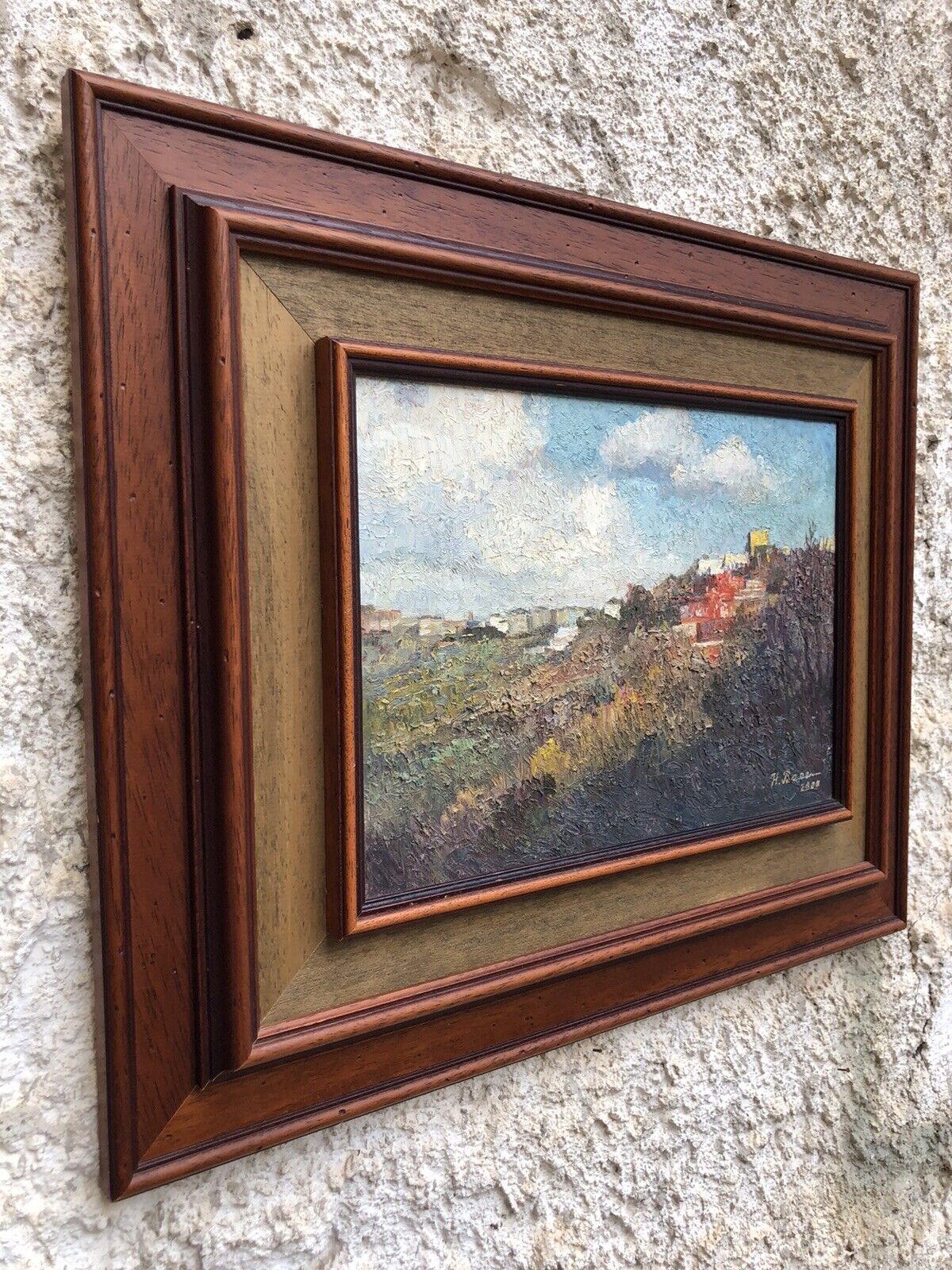 Quadro vintage -Panorama- dipinto a olio su tela
