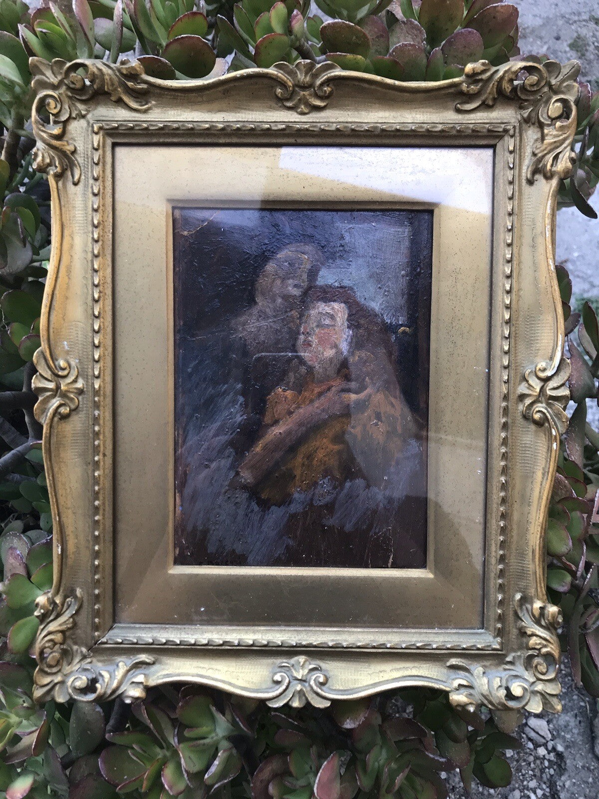 QUADRO ANTICO CARLO BACCARI DIPINTO A OLIO