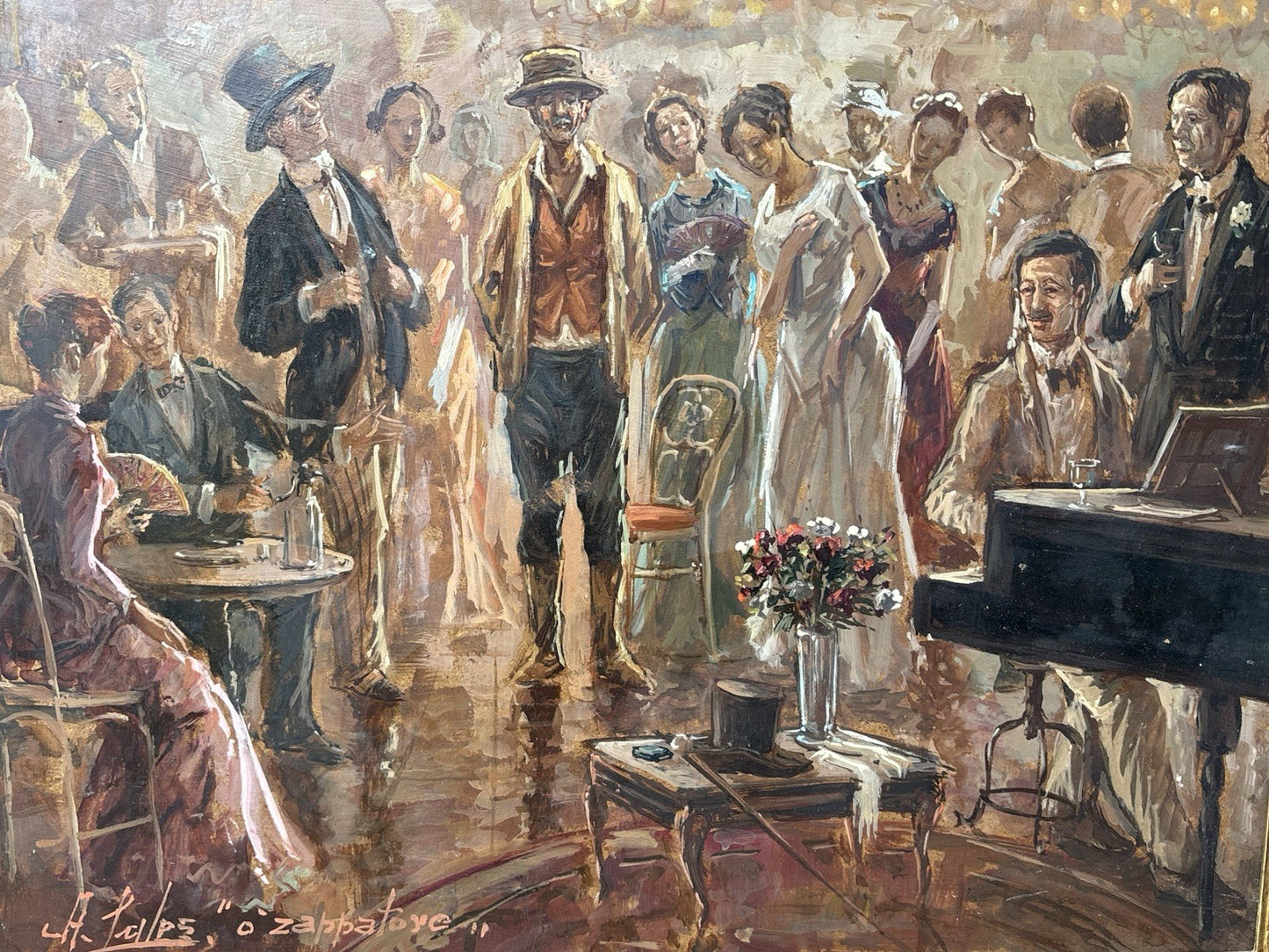 Quadro -O’Zappatore- dipinto a olio