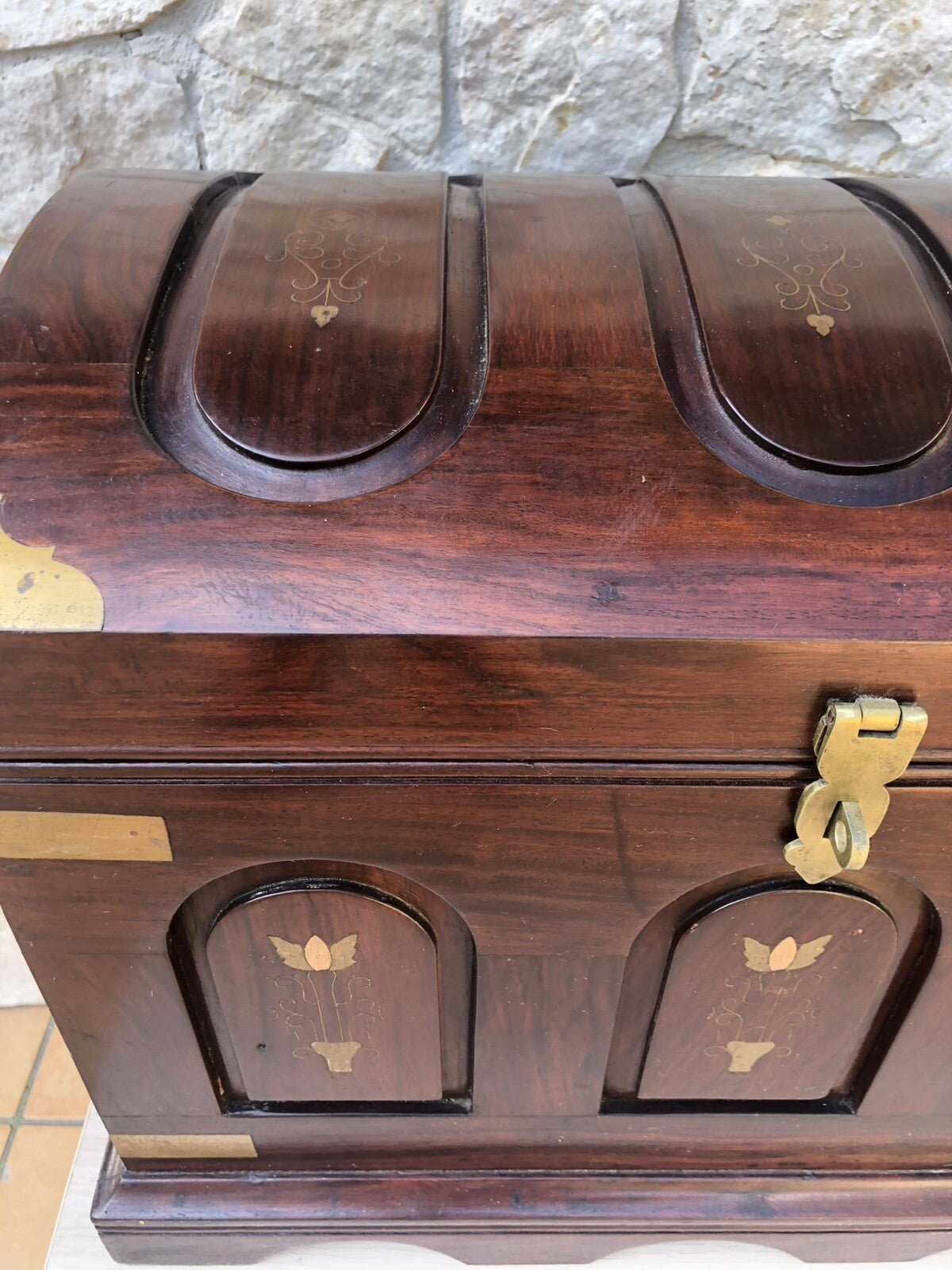 Baule Scrigno Vintage In Legno