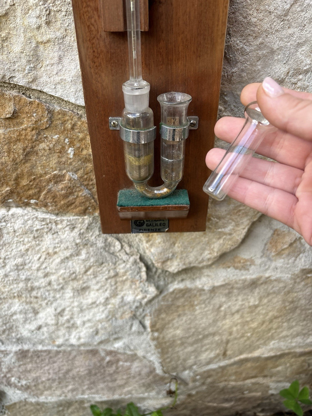 Barometer with antique thermometer -Officine Galileo Firenze--