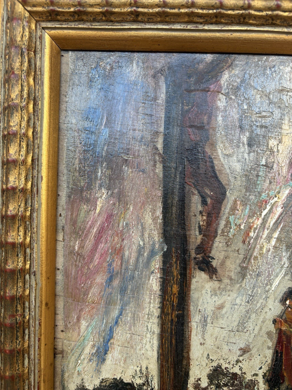 Quadro -Golgota- Guido Casciaro dipinto a olio su tavola