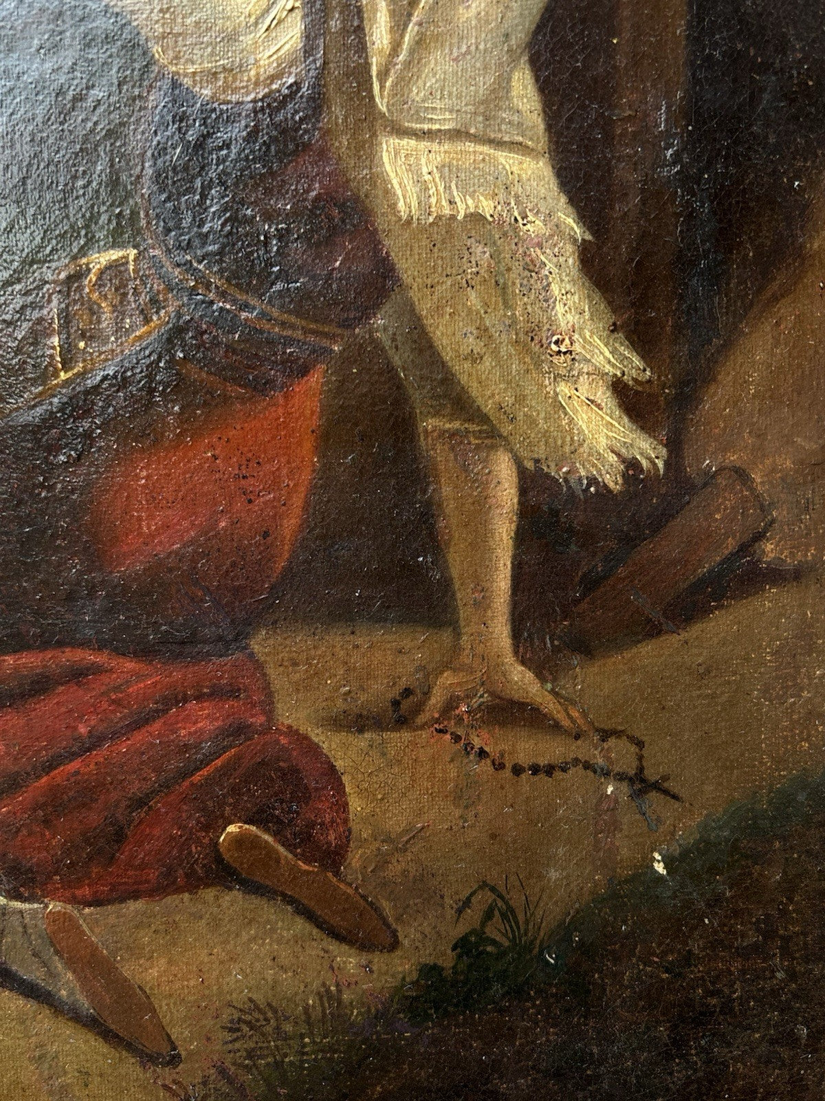 Quadro antico -Brigante- dipinto a olio su tela