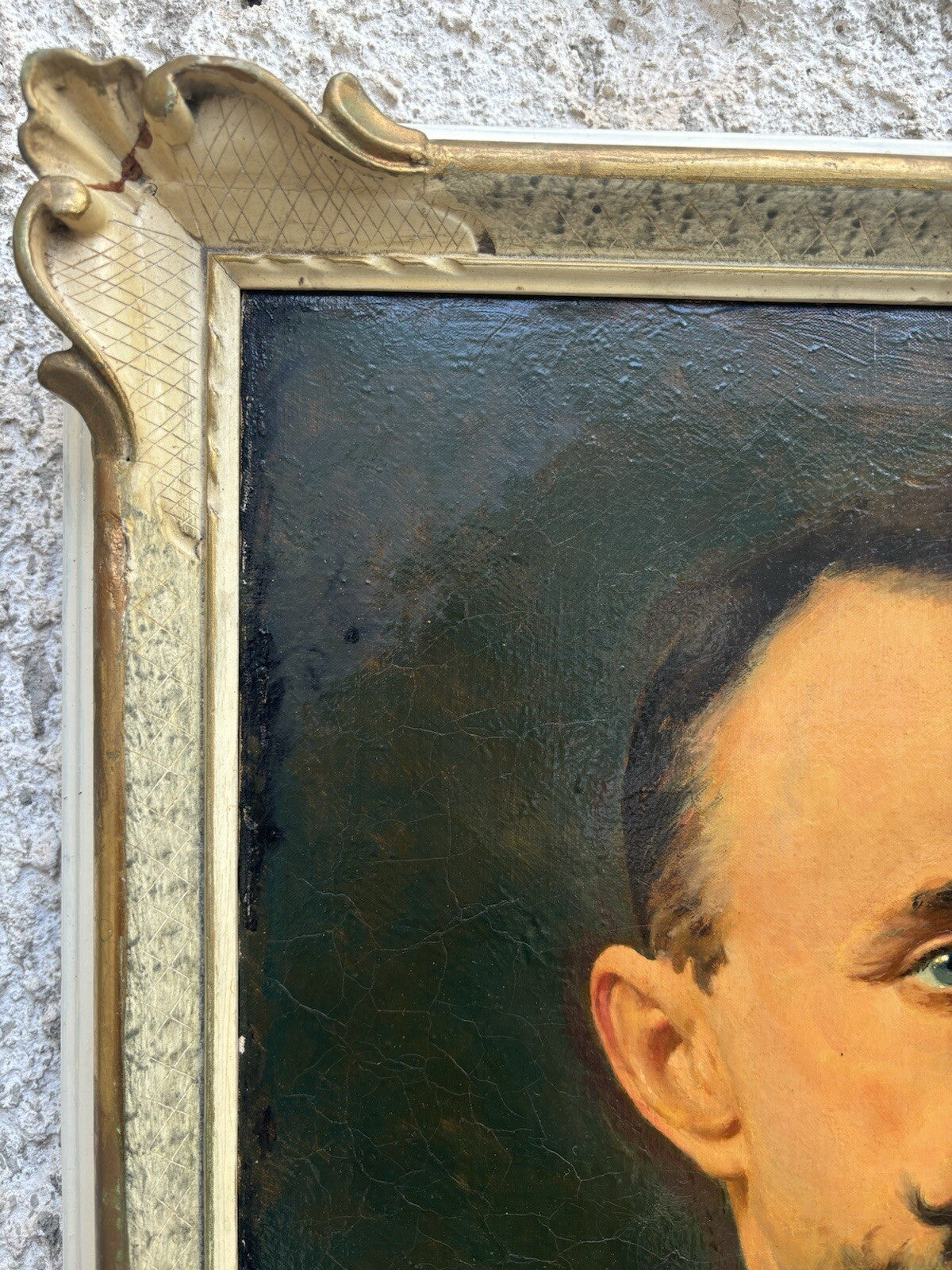 Quadro antico -Ritratto- dipinto a olio su tela