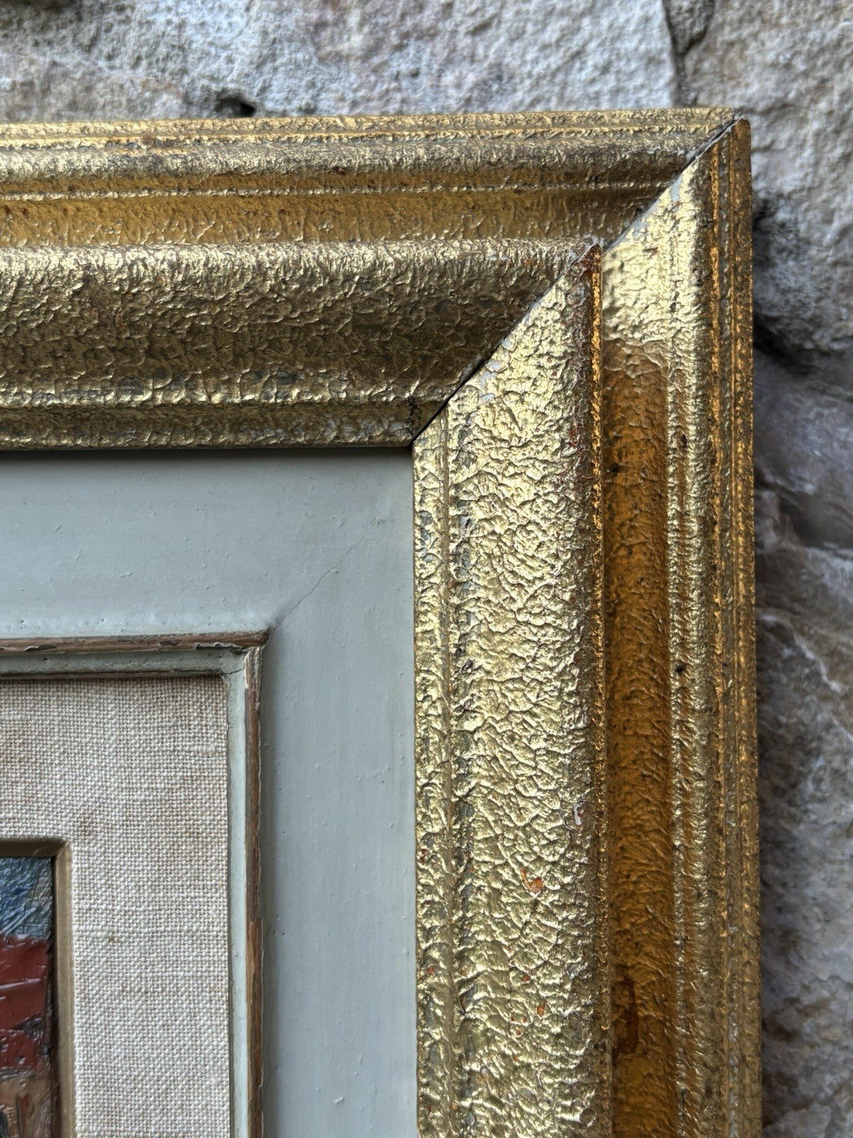 Quadro -Strada Con Palazzi- Carlo Striccoli dipinto a olio