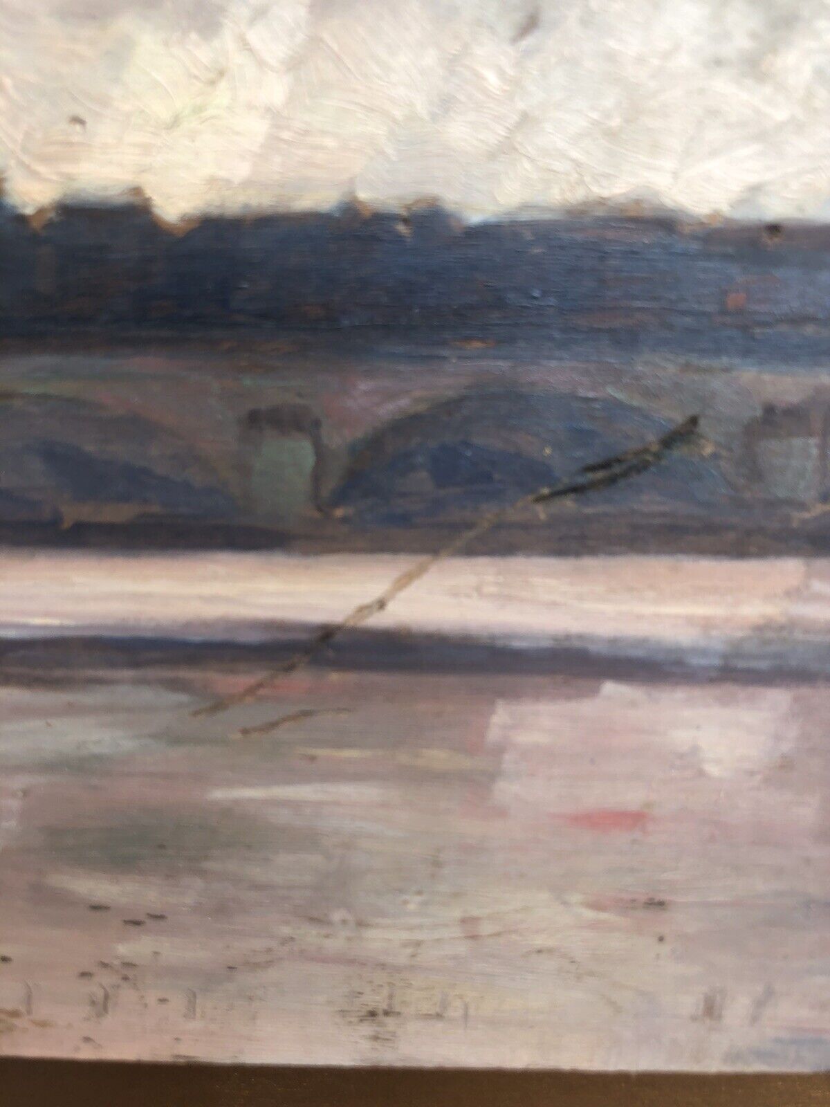 QUADRO VINTAGE DIPINTO A OLIO SU TAVOLA