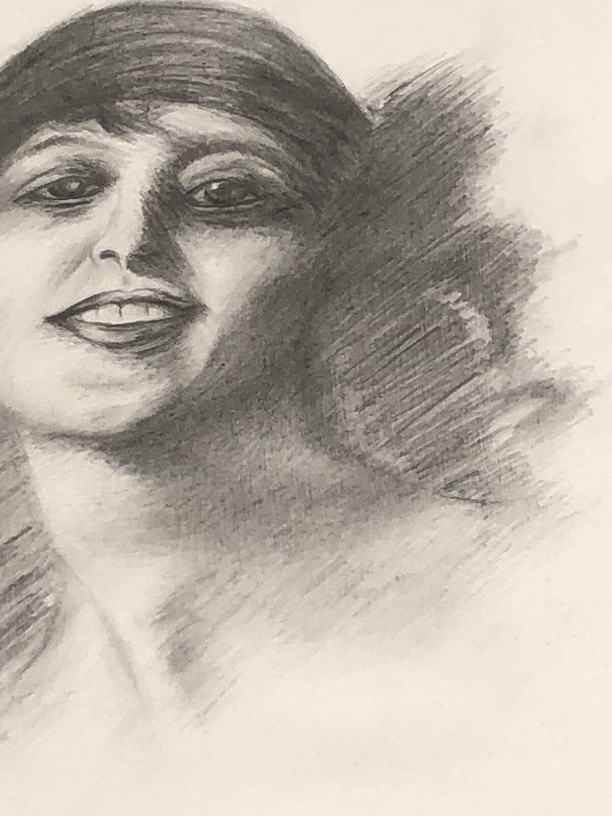 Quadro vintage -Figura Donna- disegno su carta