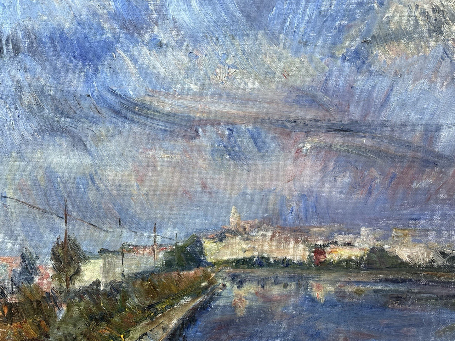 Quadro -Paesaggio- Amerigo Tamburrini dipinto a olio su tela