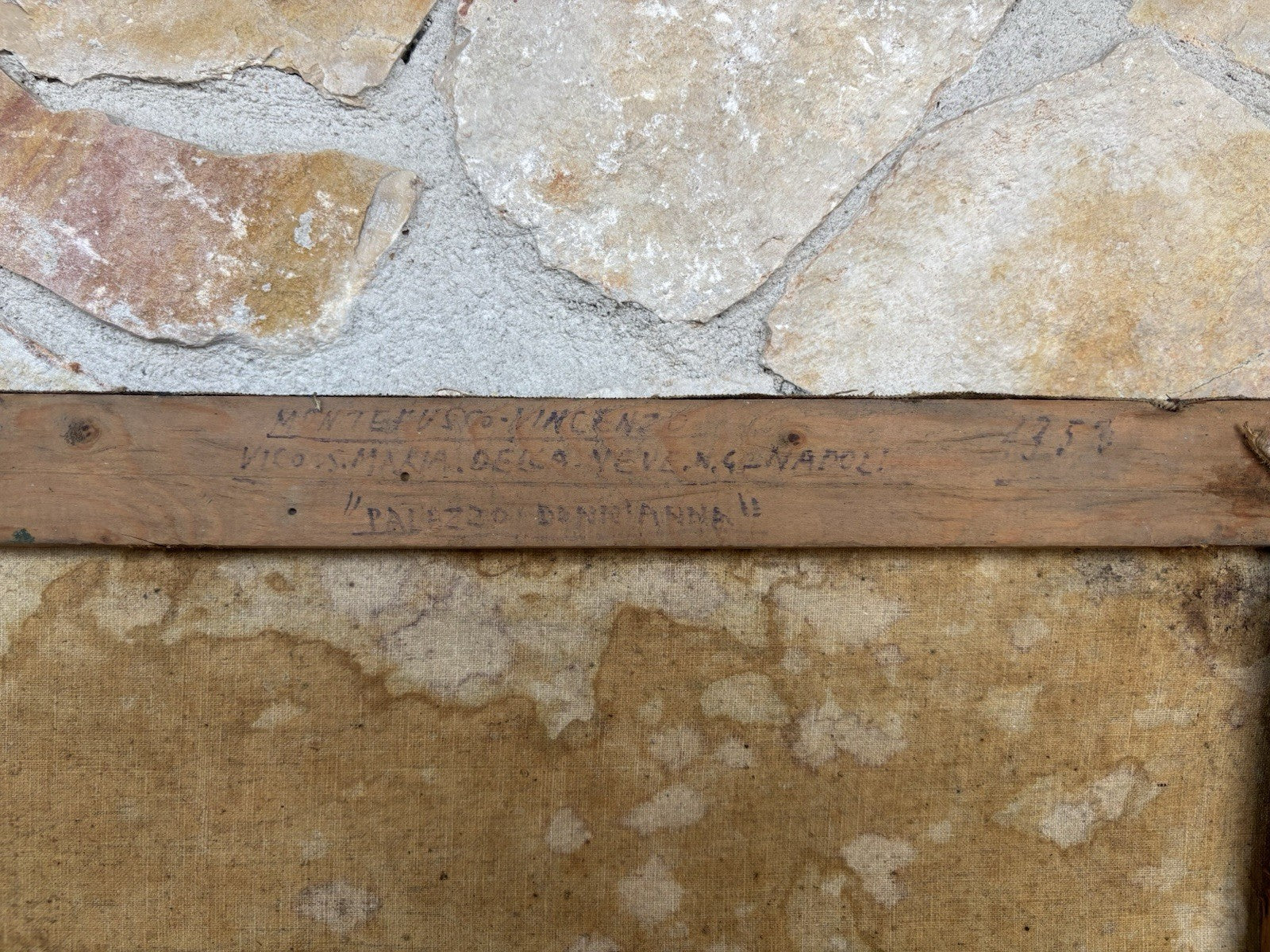 Quadro -Palazzo Donn’Anna- Vincenzo Montefusco dipinto a olio su tela