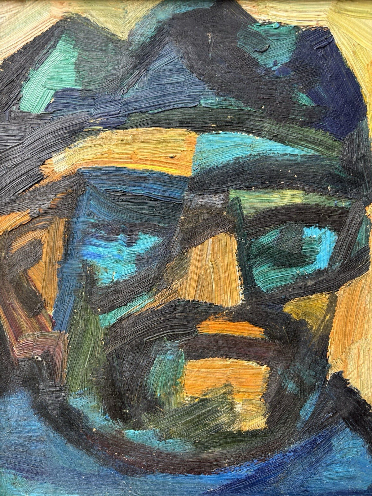 Quadro -figura- Mario Sangiovanni dipinto a olio su tavoletta
