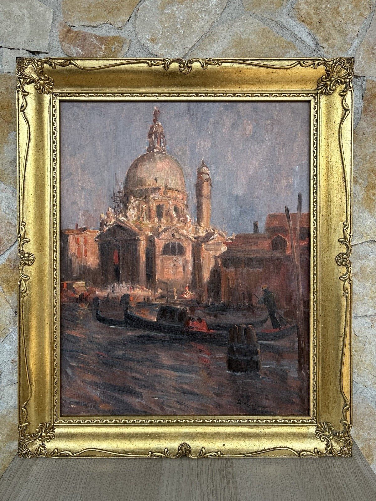 Quadro -Marina Di Venezia- Antonio D’urso- dipinto a olio