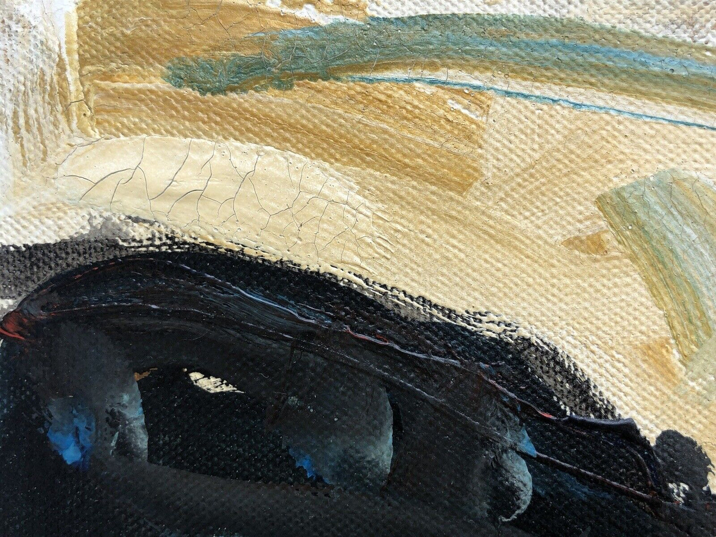 Quadro vintage -Gallo- dipinto a olio su tela