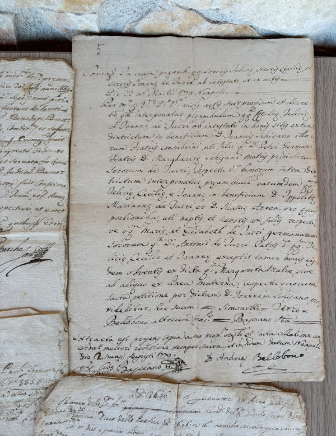 Documenti Manoscritti Antichi 1700/1800