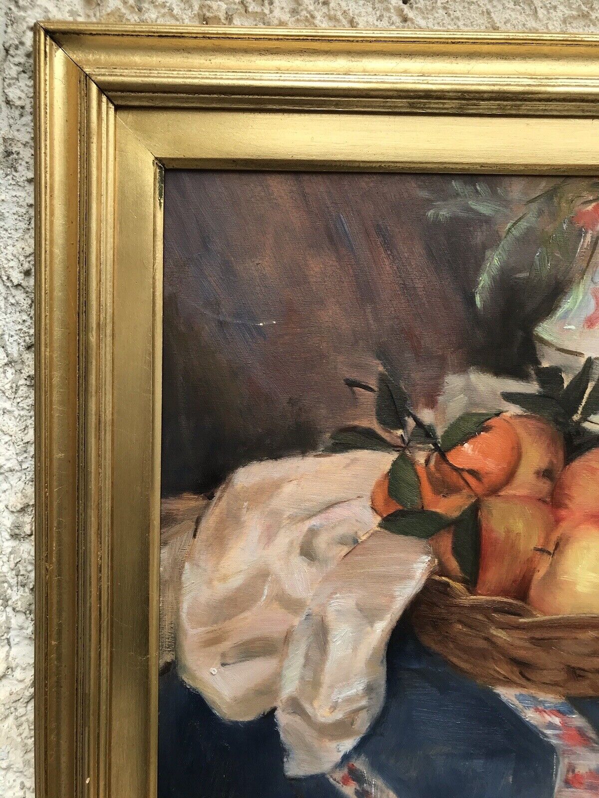 Quadro vintage -Natura Morta-dipinto a olio su tavoletta