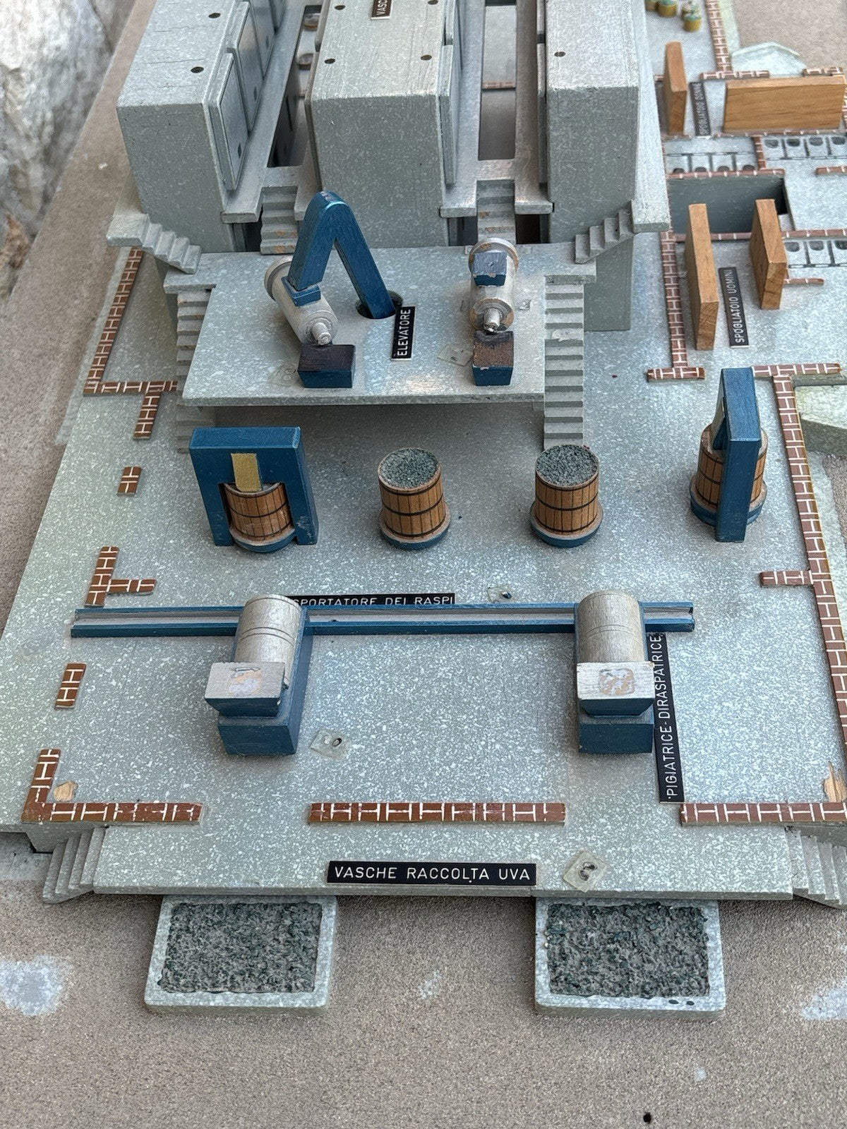 Modello Architettonico Vintage, Oleificio, V.Toffoli E Figli Anni’50