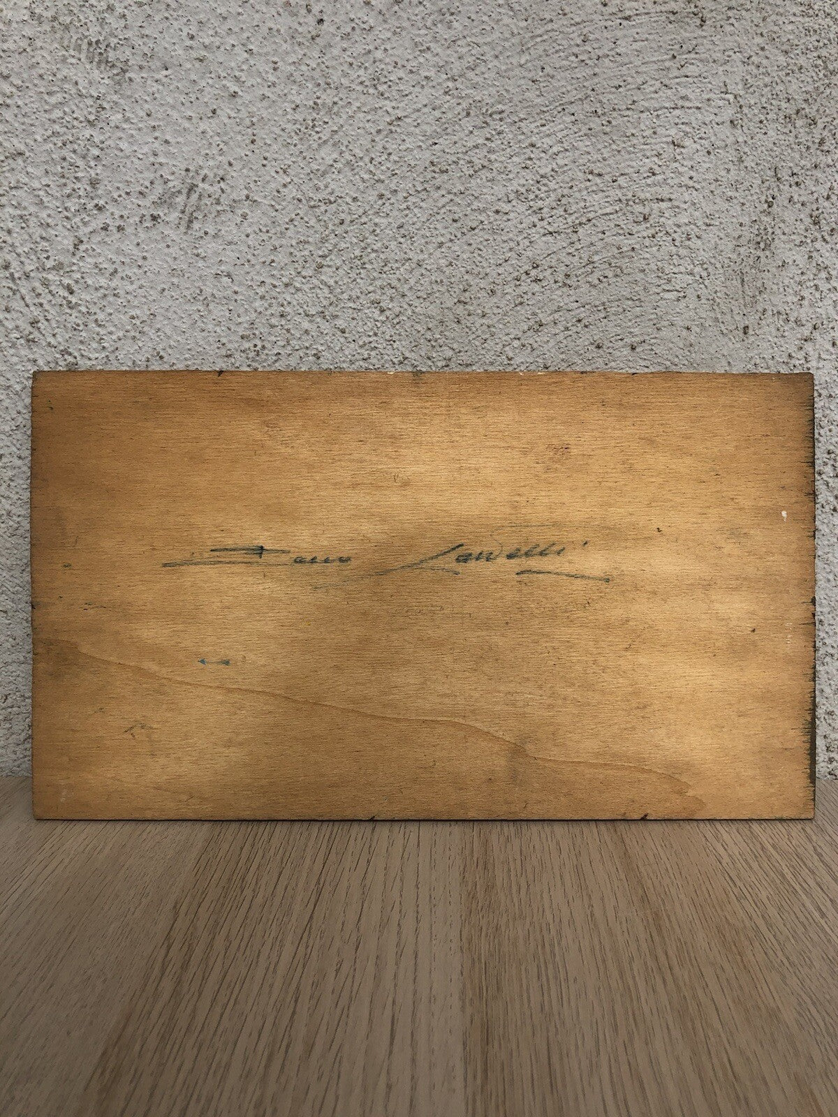 Quadro vintage -Paesaggio Con Figure- dipinto a olio
