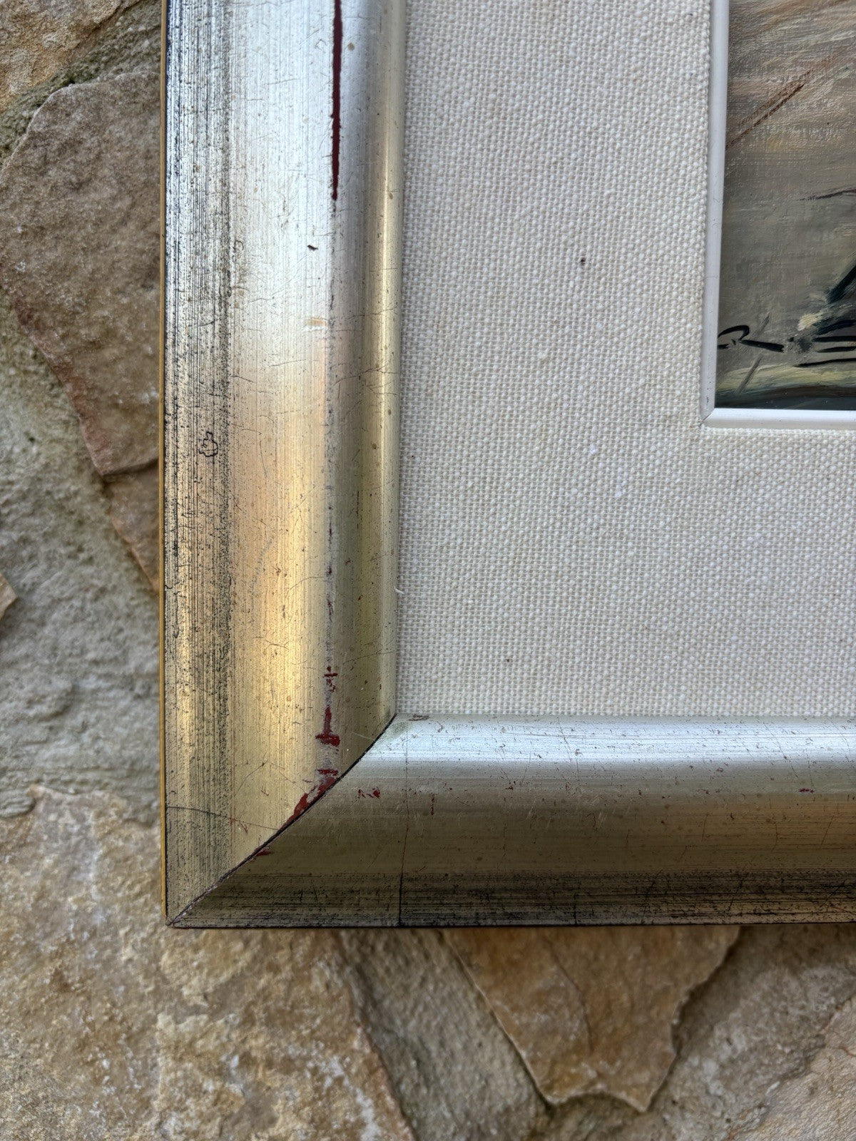 Quadro -Paesaggio Urbano- Renato Sassone Corsi dipinto a olio