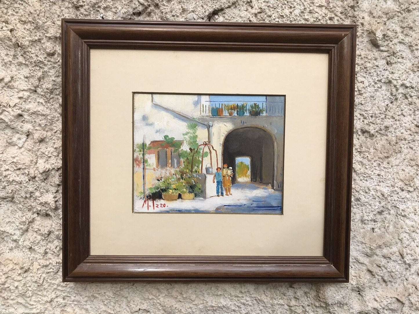 QUADRO VINTAGE DIPINTO A OLIO SU TAVOLETTA