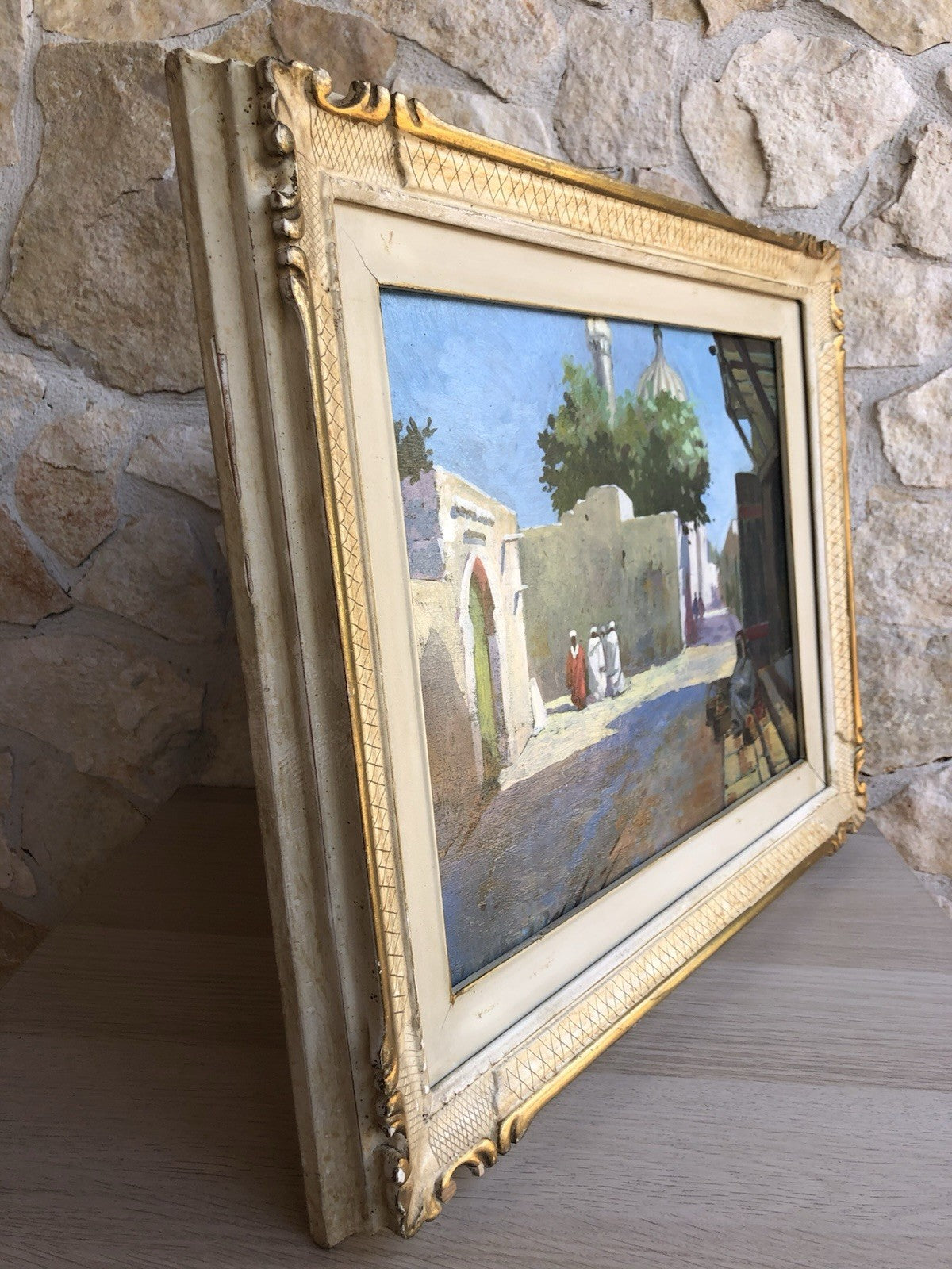 Quadro -Oriente- dipinto a olio su tavoletta