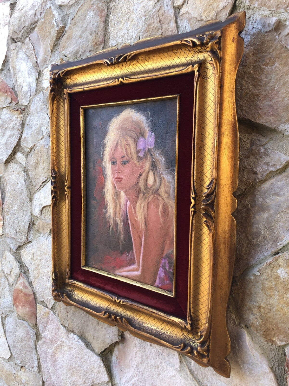 Quadro -Figura Di Donna- dipinto a olio su tela