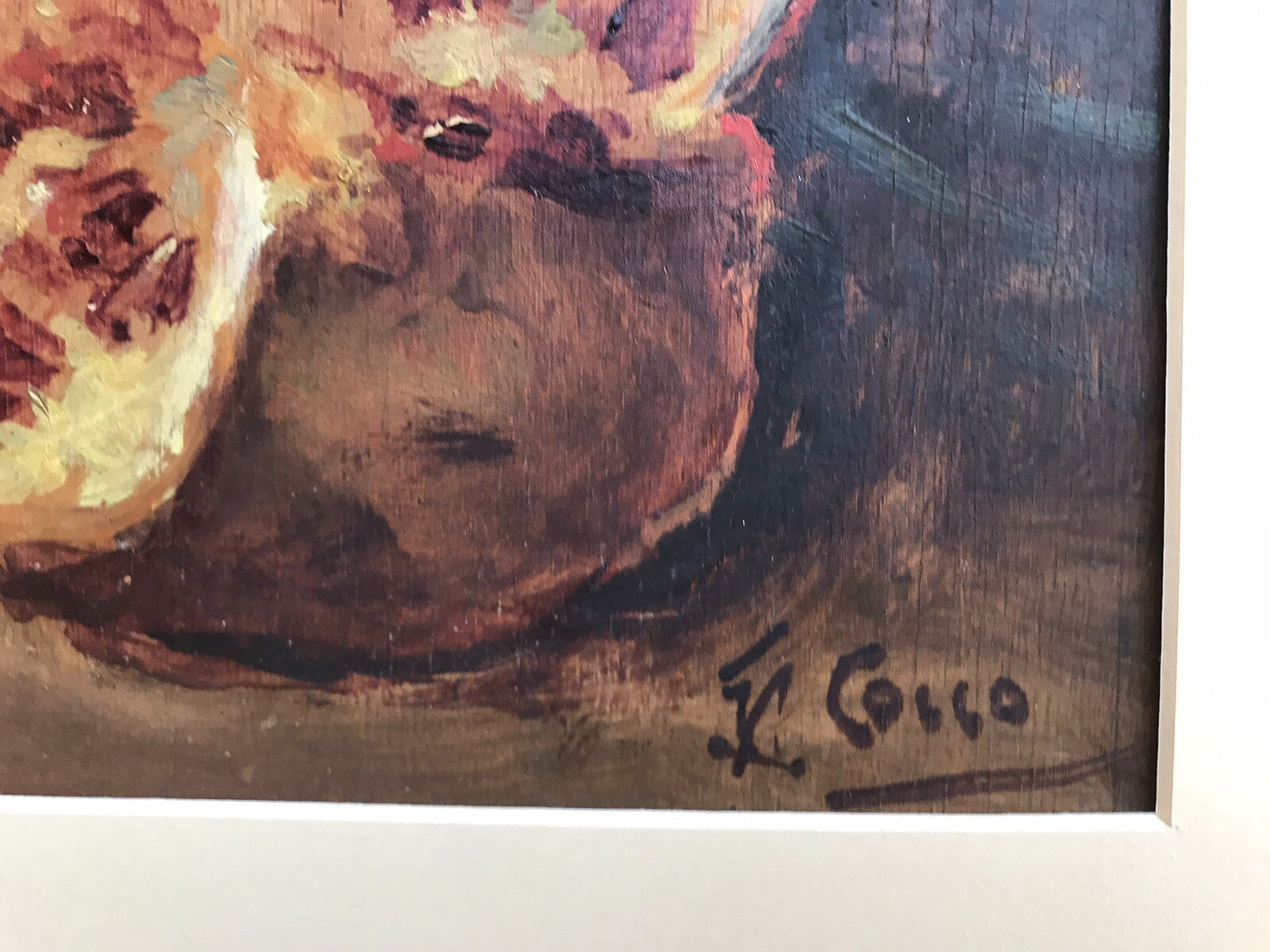 Quadro dipinto antico -Natura Morta- Giuseppe Alberto Cocco