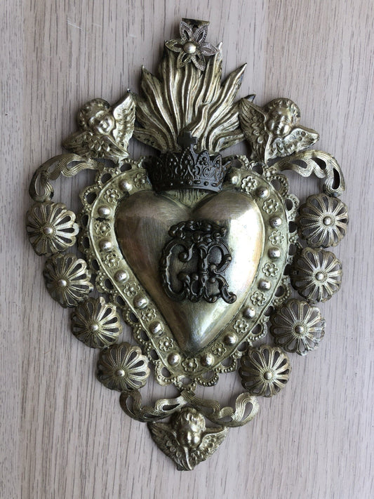 Ex Voto Cuore Sacro PGR In Metallo