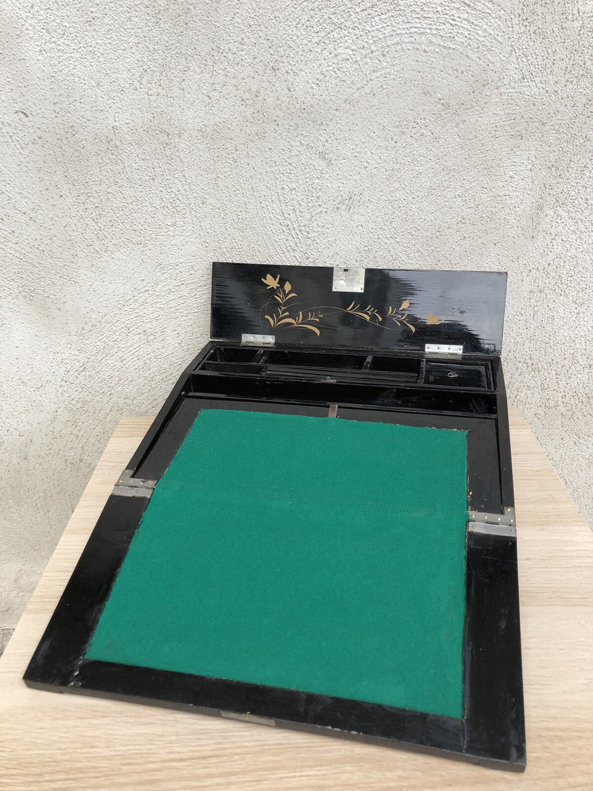 Scrittoio Cinese In Legno Laccato Vintage
