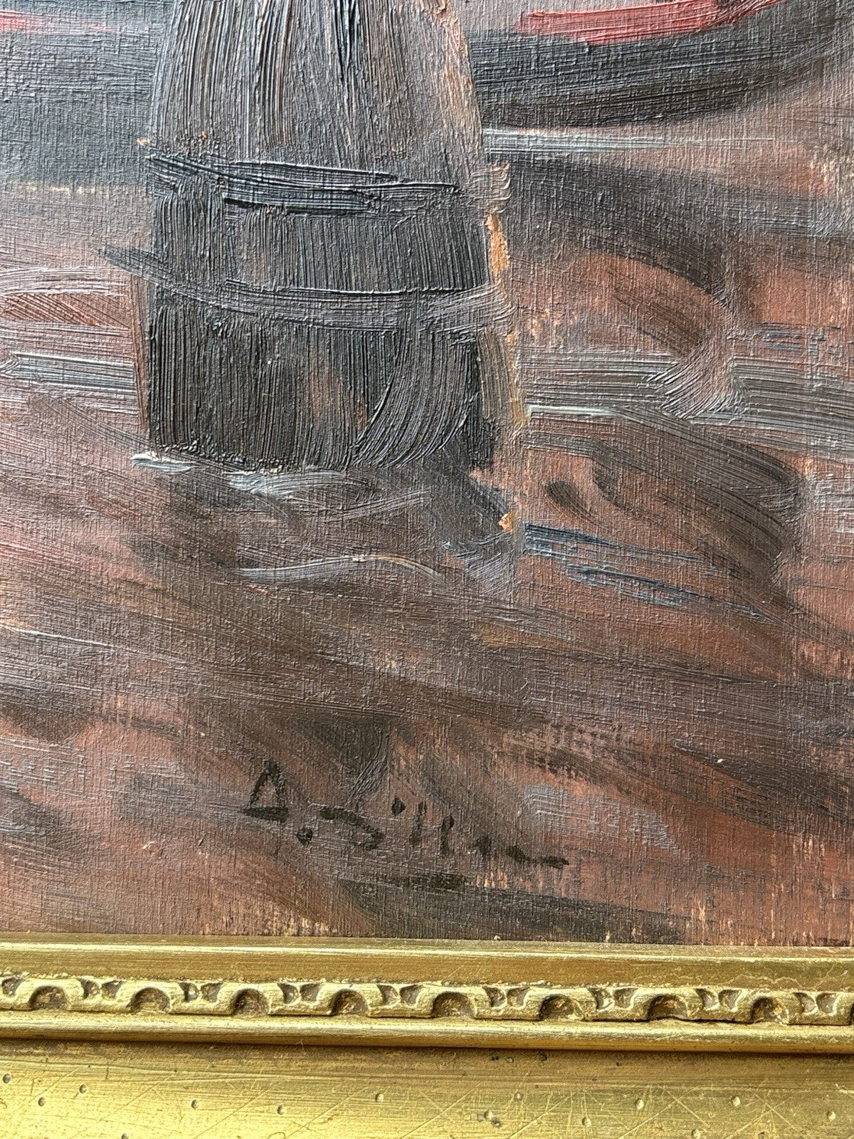 Quadro -Marina Di Venezia- Antonio D’urso- dipinto a olio