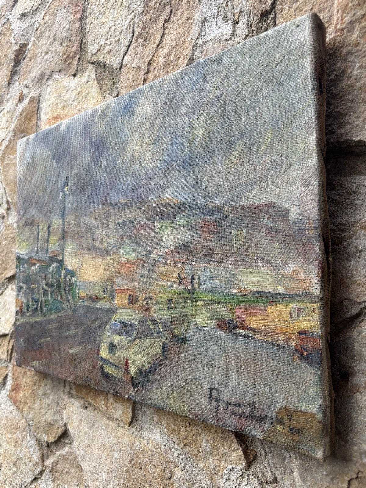 Quadro -Paesaggio- Amerigo Tamburrini dipinto a olio su tela