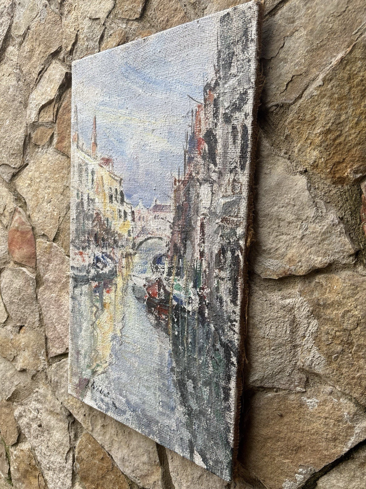 Quadro -Venezia- Edmondo Di Napoli dipinto a olio su tela