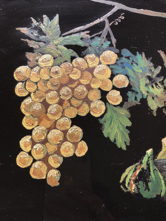 Quadro vintage mattonella dipinta a olio su ceramica F.Marazzi Sassuolo