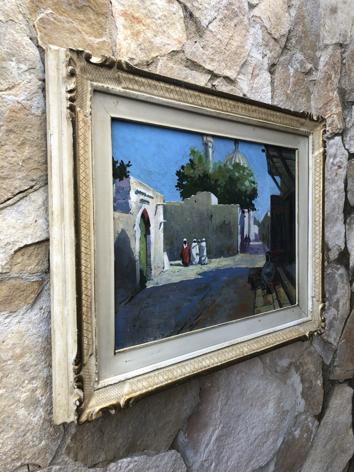 Quadro -Oriente- dipinto a olio su tavoletta