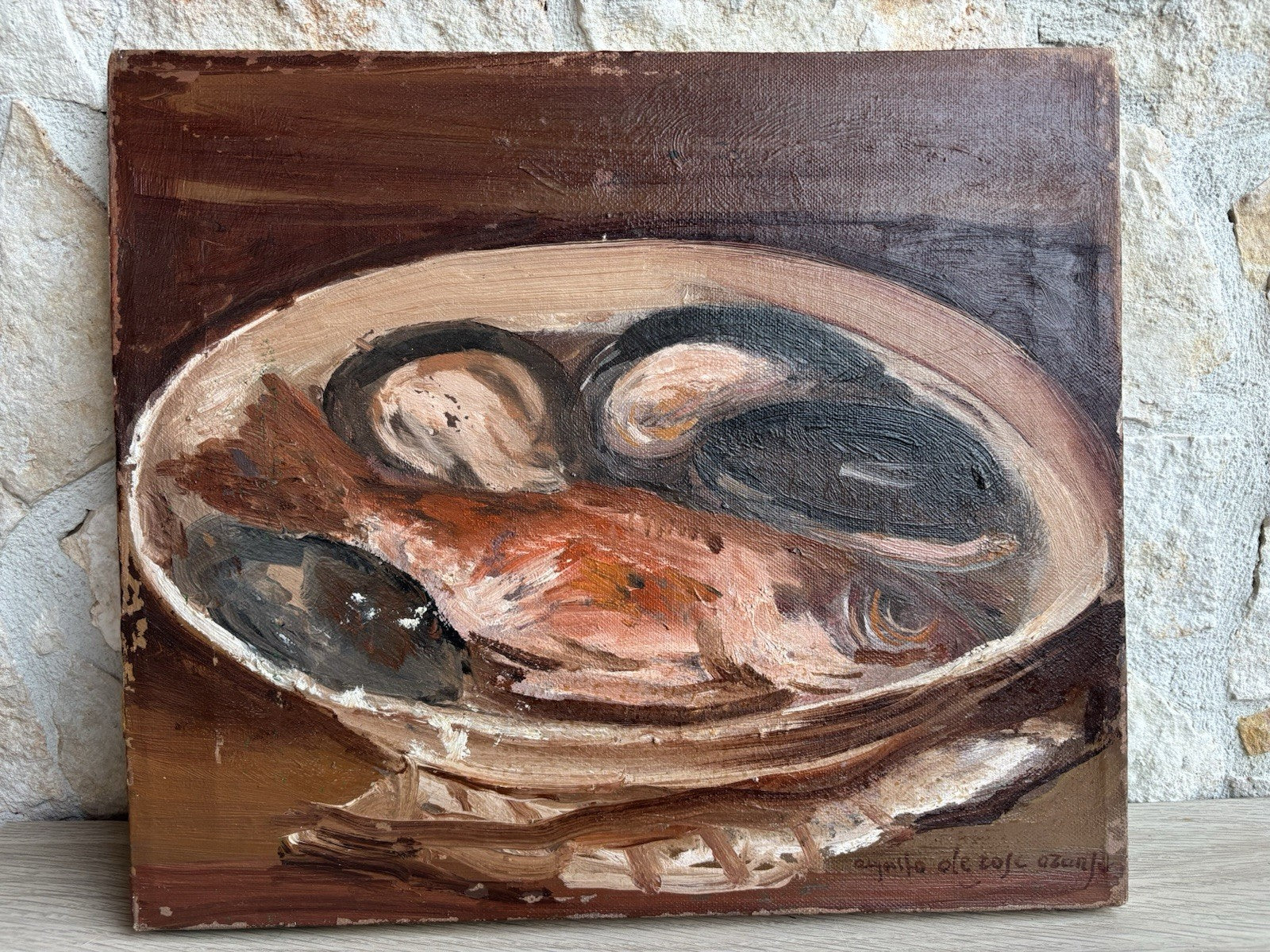 Quadro -Natura Morta- Augusto Orange De Rose- dipinto a olio su tela