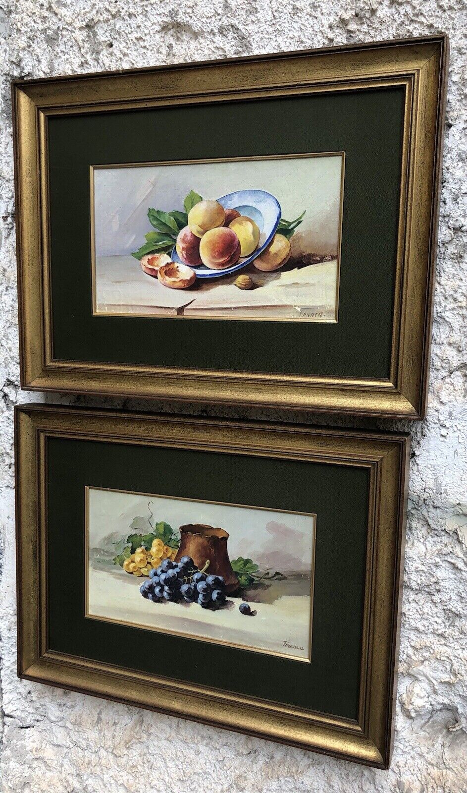 Coppia di quadri -Natura Morta- dipinti a olio