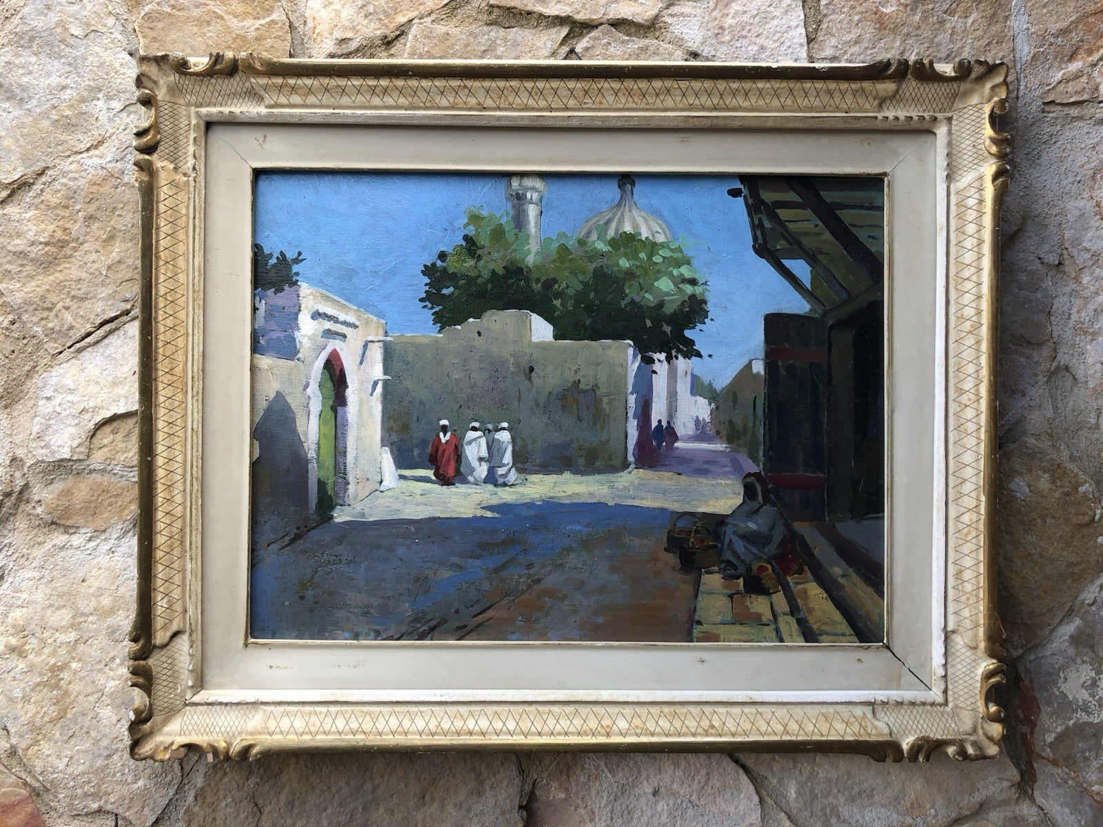Quadro -Oriente- dipinto a olio su tavoletta