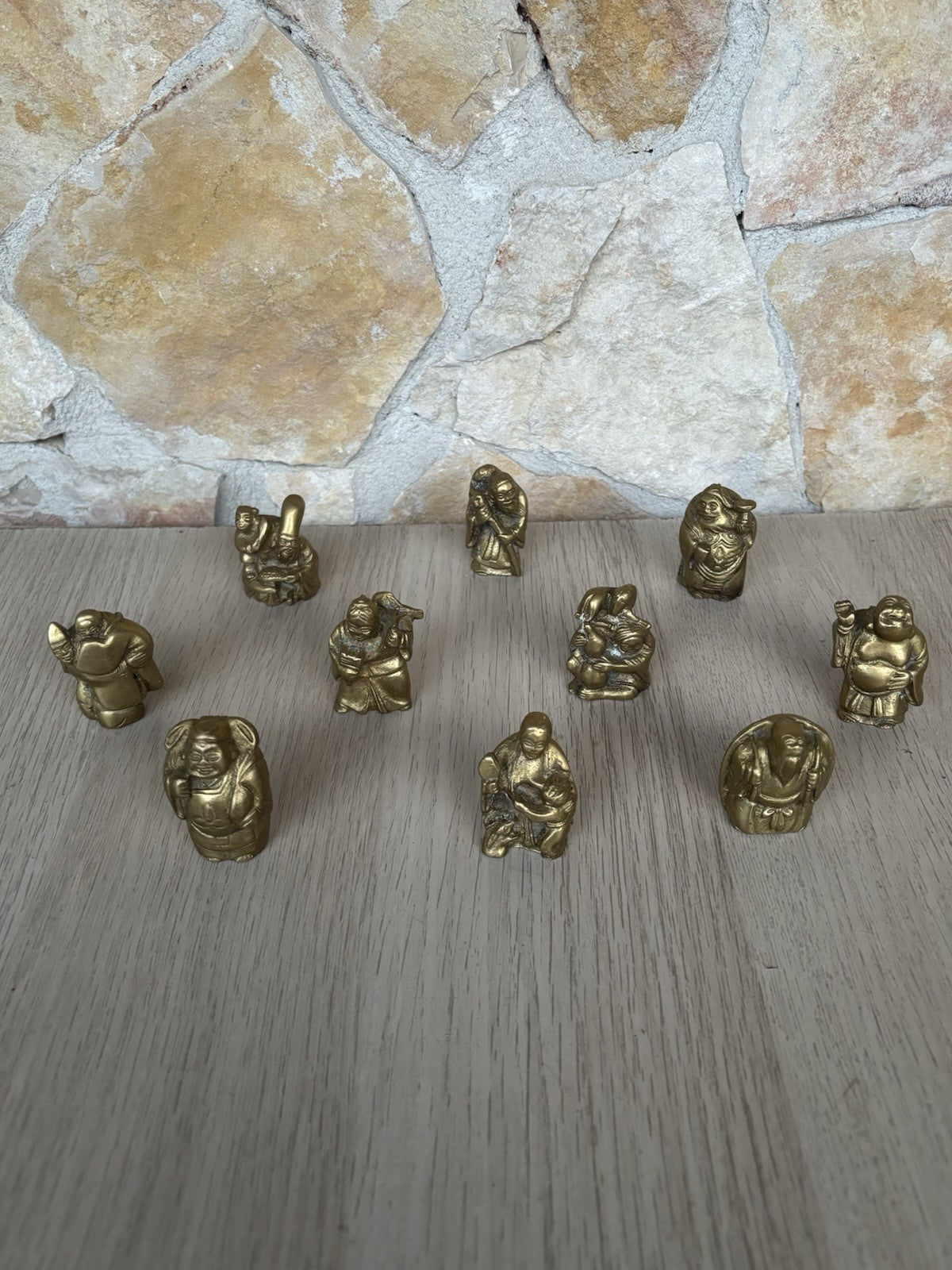Sculture In Miniatura “ Divinità E Buddha” In Ottone