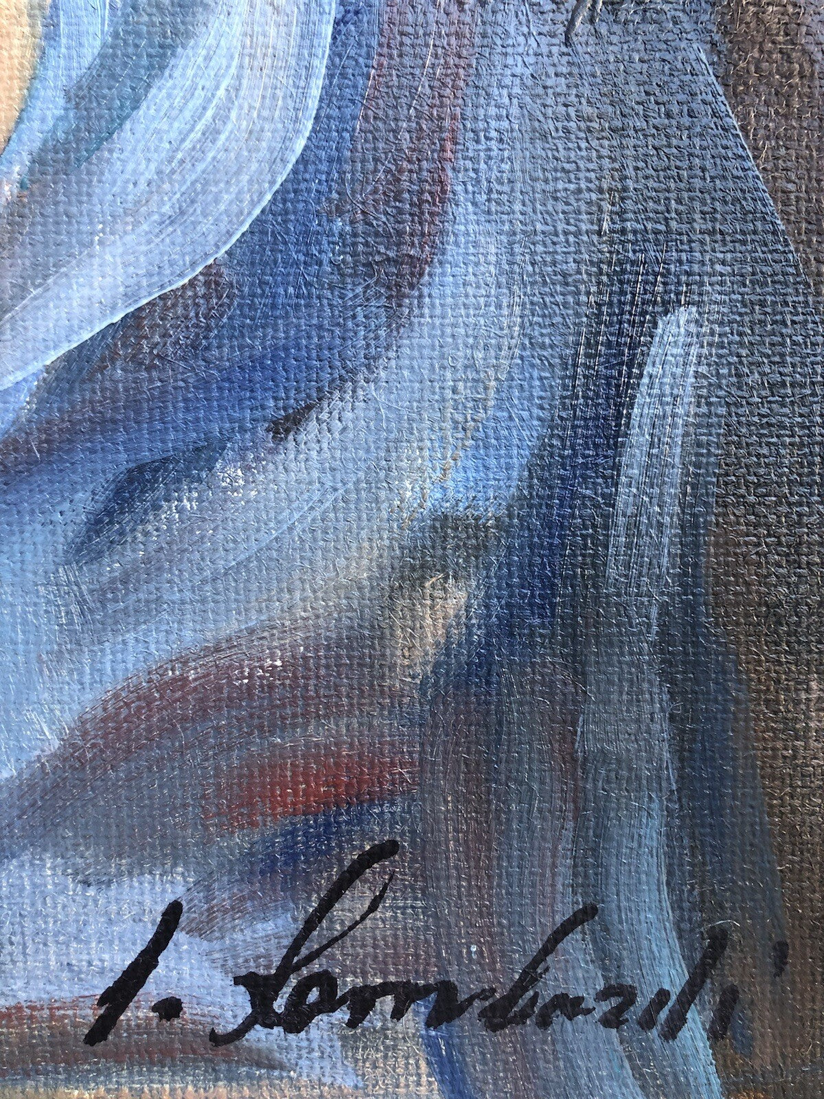 Quadro vintage -Nudo Donna- dipinto a olio su tela