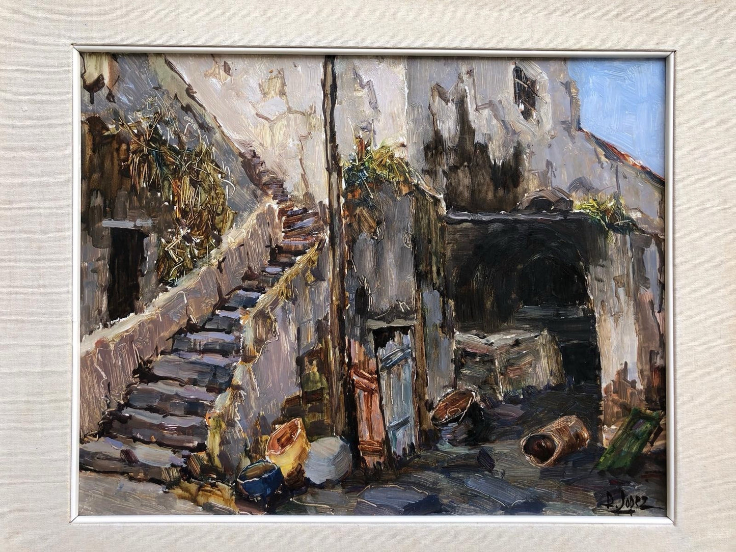 Quadro -Vecchio Forno- Raffaele Lopez dipinto a olio