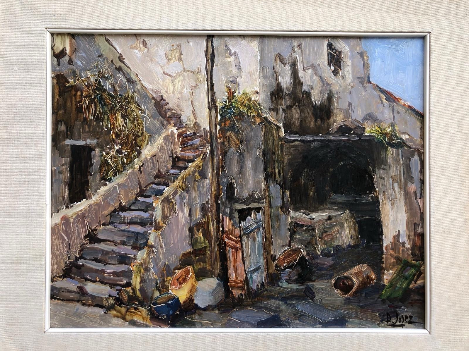 Quadro -Vecchio Forno- Raffaele Lopez dipinto a olio