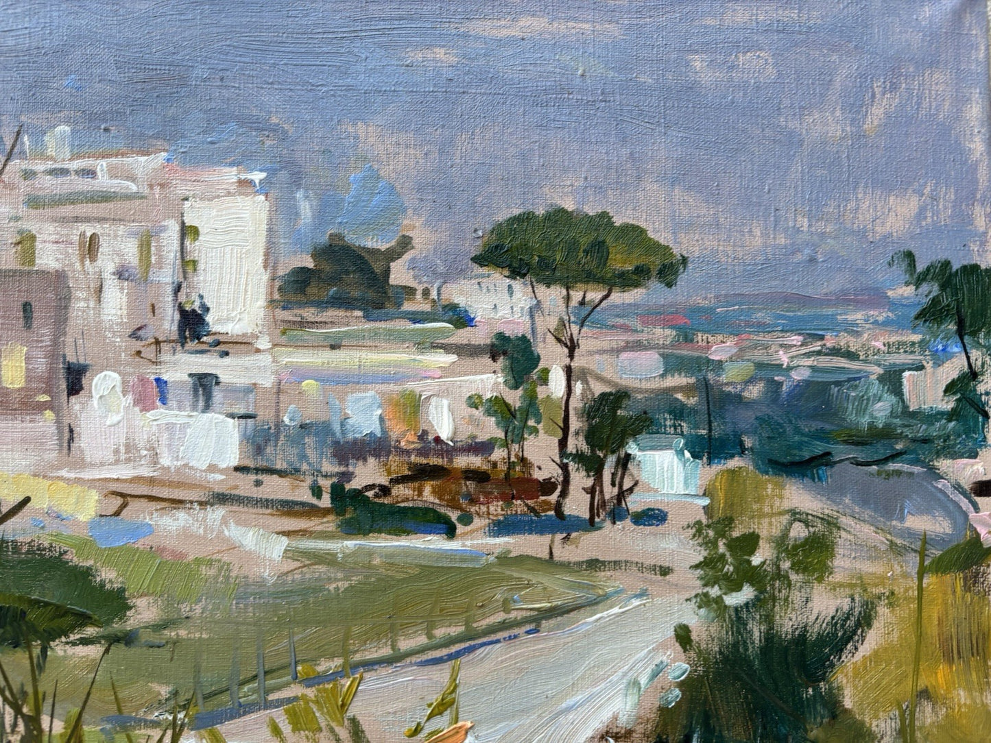 Quadro -Paesaggio Panoramico- dipinto a olio su tela