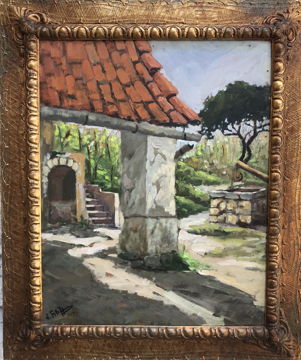 Quadro Vintage - Paesaggio- dipinto a olio