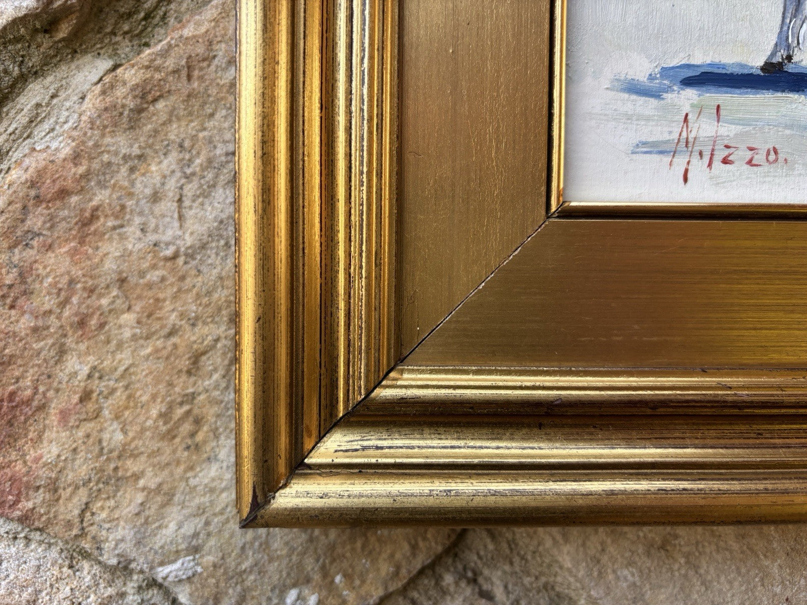 Quadro -La Carrozzella- Maria Izzo dipinto a olio