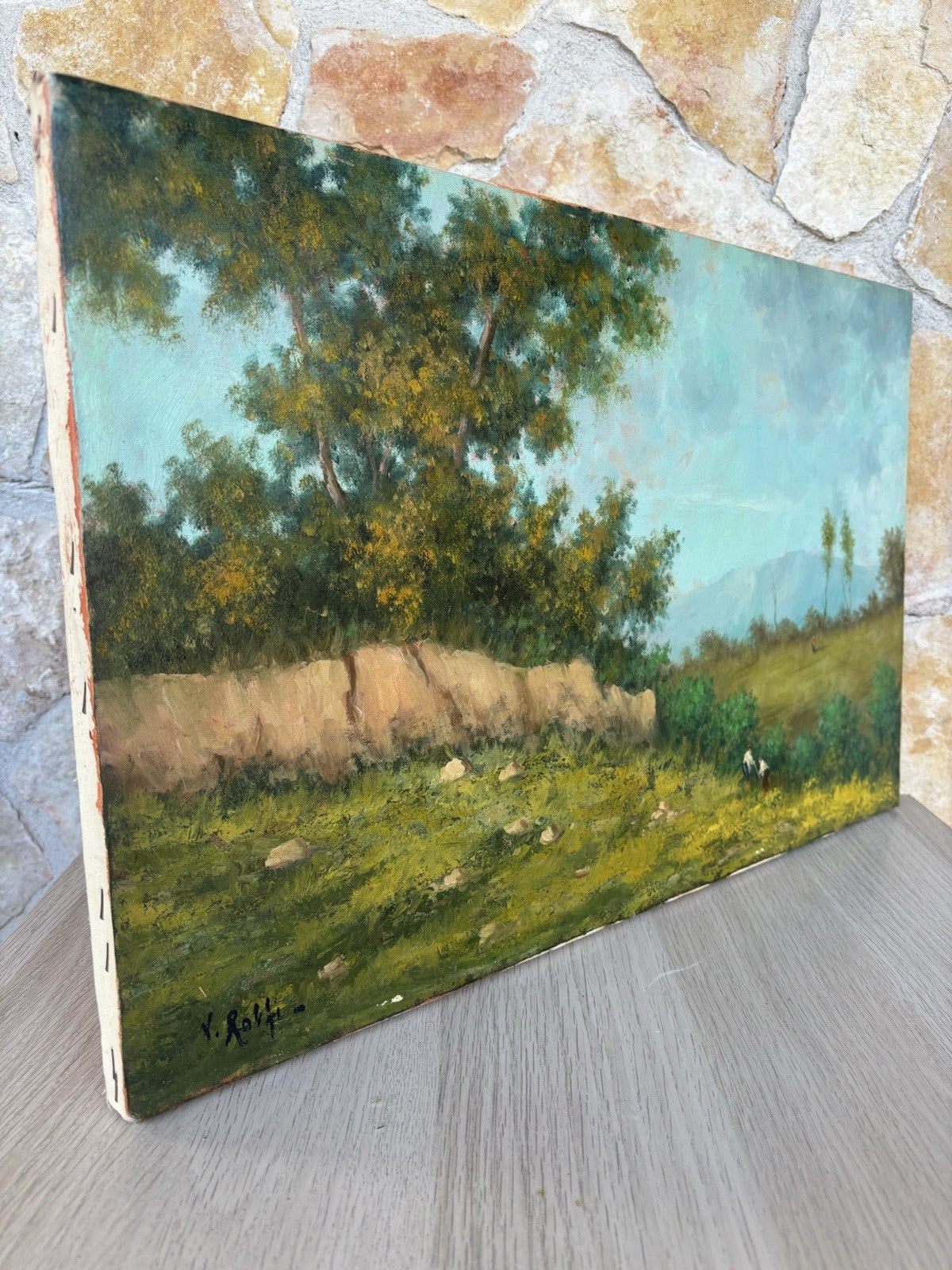 Quadro -Paesaggio- Vincenzo Rolfi dipinto a olio su tela