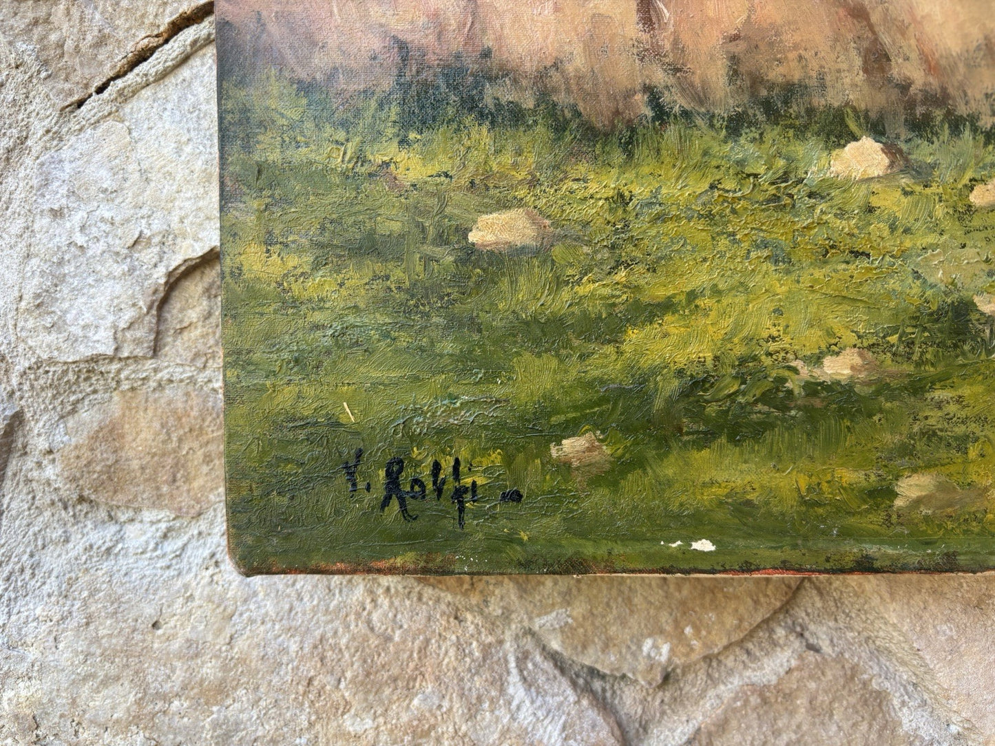 Quadro -Paesaggio- Vincenzo Rolfi dipinto a olio su tela