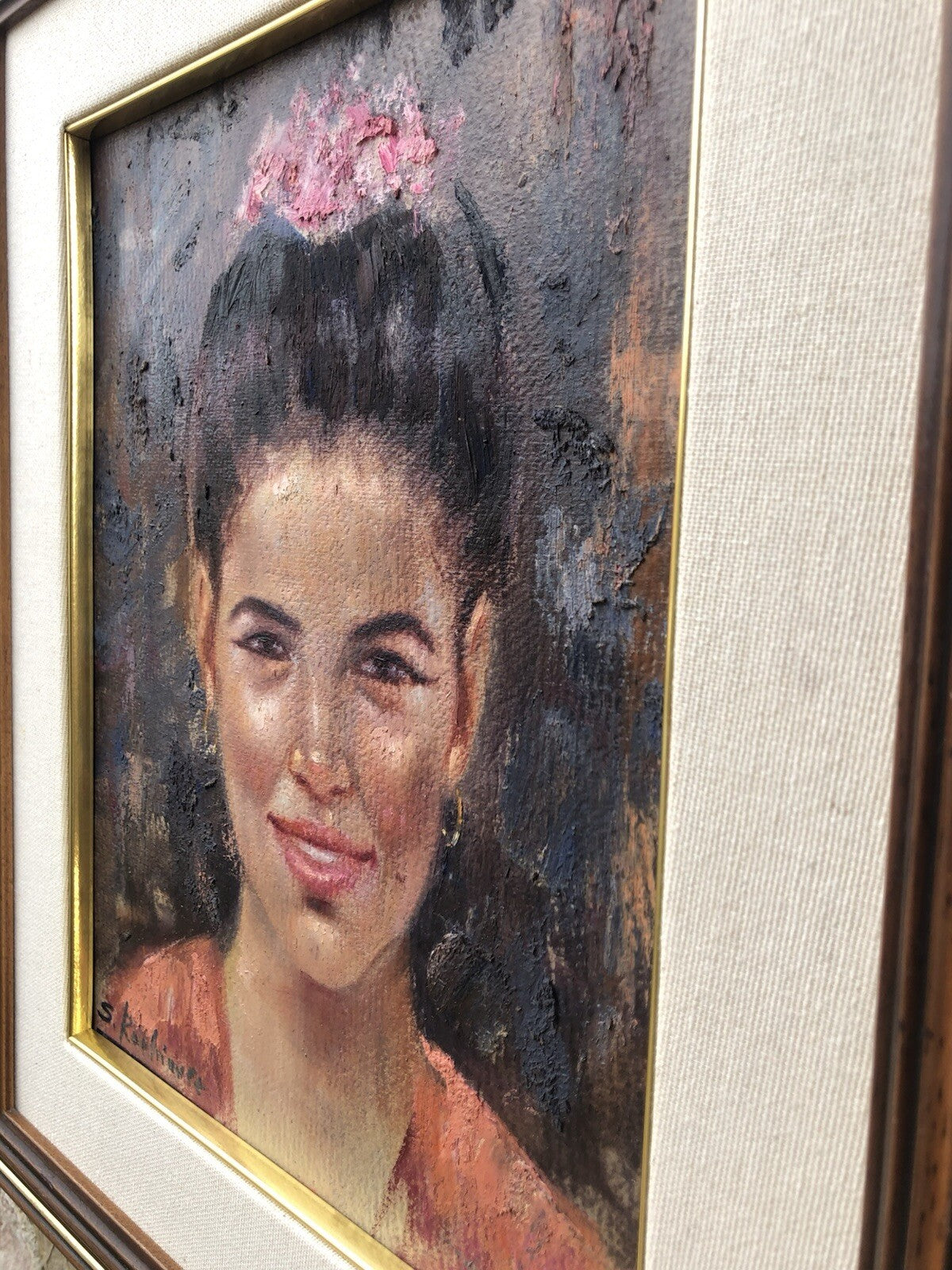 Quadro -Figura Di Donna- dipinto a olio