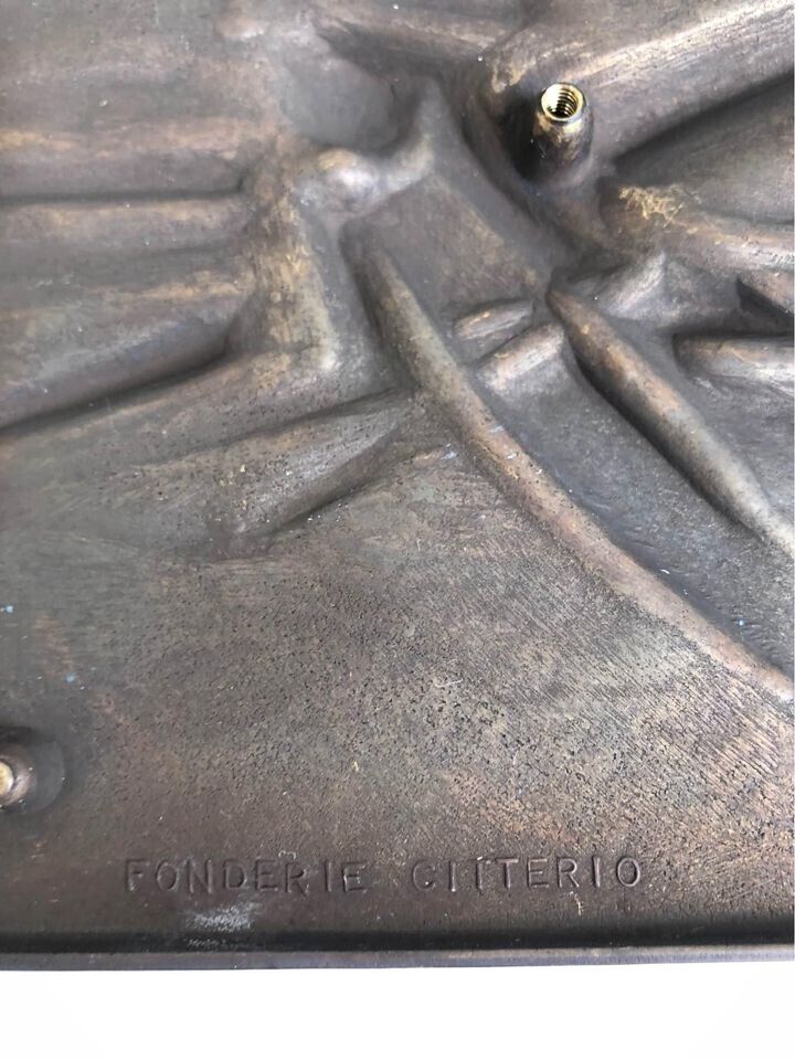 Scultura altorilievo in bronzo- Mario Pinton “Il Volo”