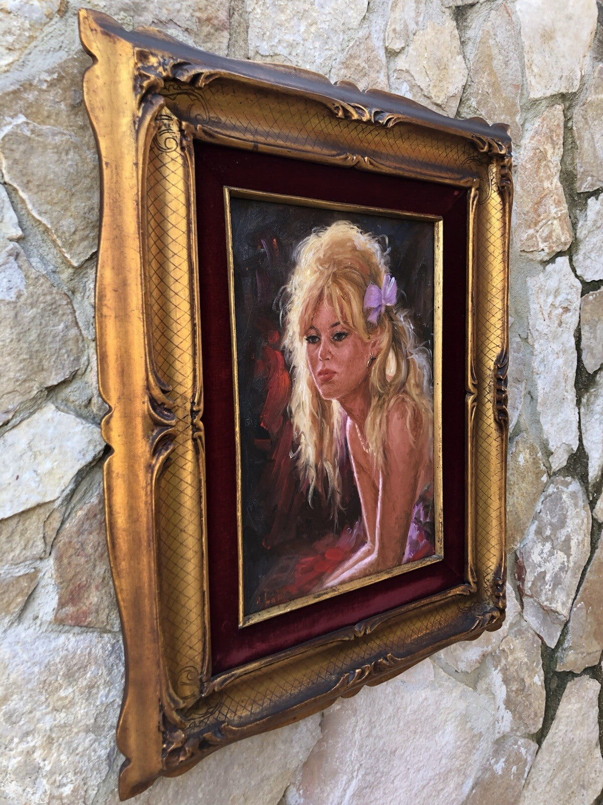Quadro -Figura Di Donna- dipinto a olio su tela